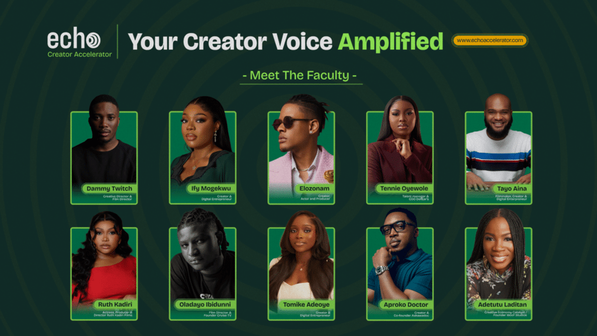 Tayo Aina, Tomike Adeoye, and Dammy Twitch to Lead “ECHO” Accelerator Free Registration Closes 22nd