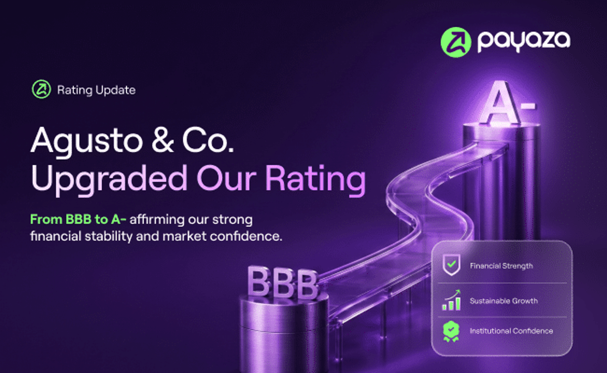 Agusto & Co. Upgrades Payaza From BBB to A-