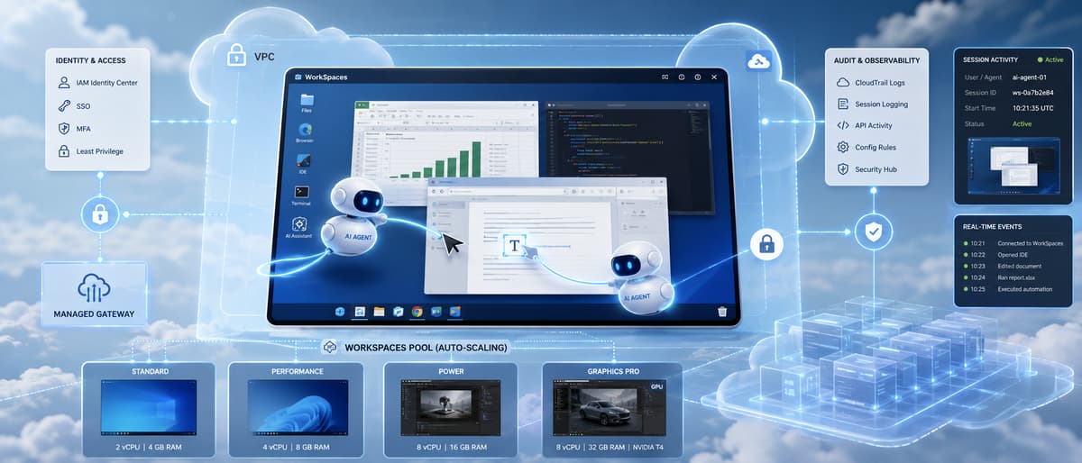 AWS Unveils AI Agent Integration for WorkSpaces Virtual Desktops