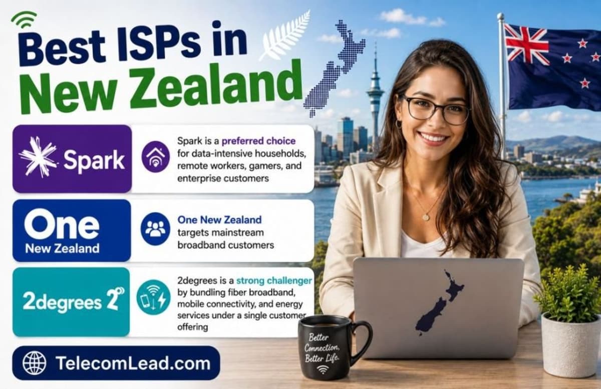 New Zealand Broadband Market 2026: Best ISPs, Fiber Broadband, 5G Internet, and Gigabit Speeds Shape Competition