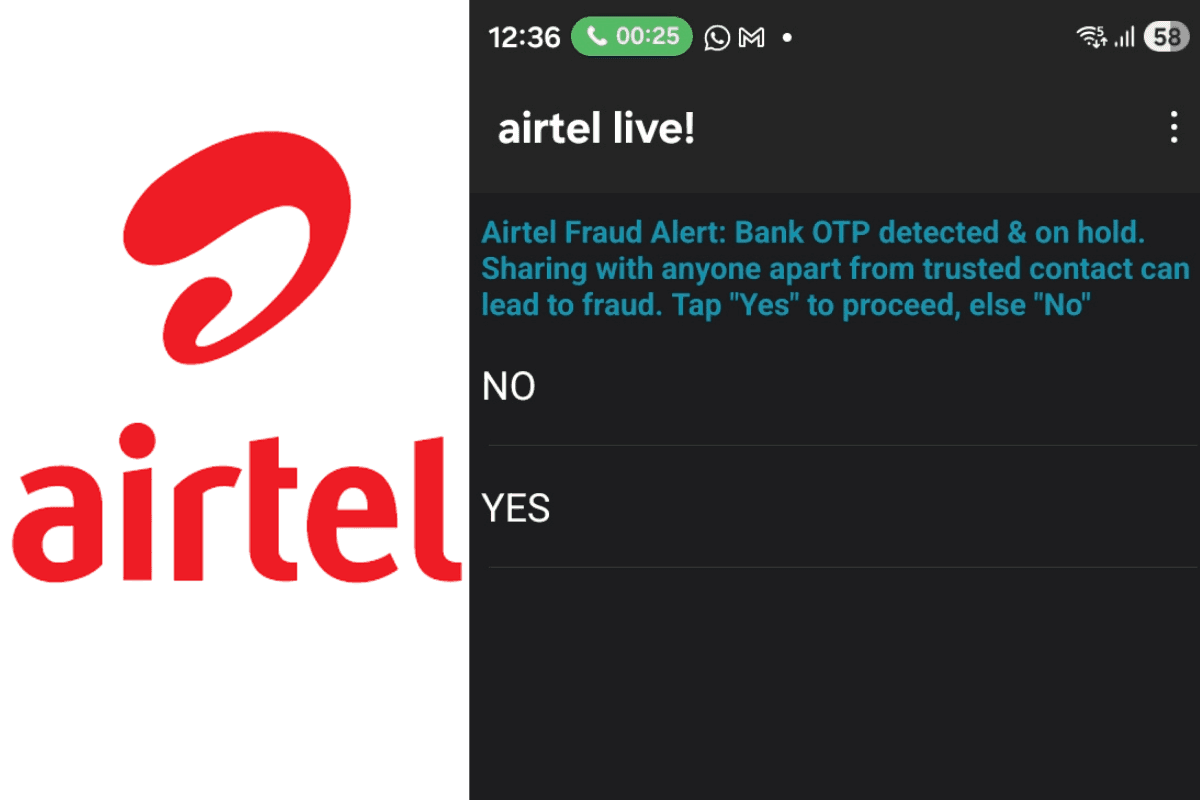 Airtel Starts Warning Users During Calls for OTP Fraud