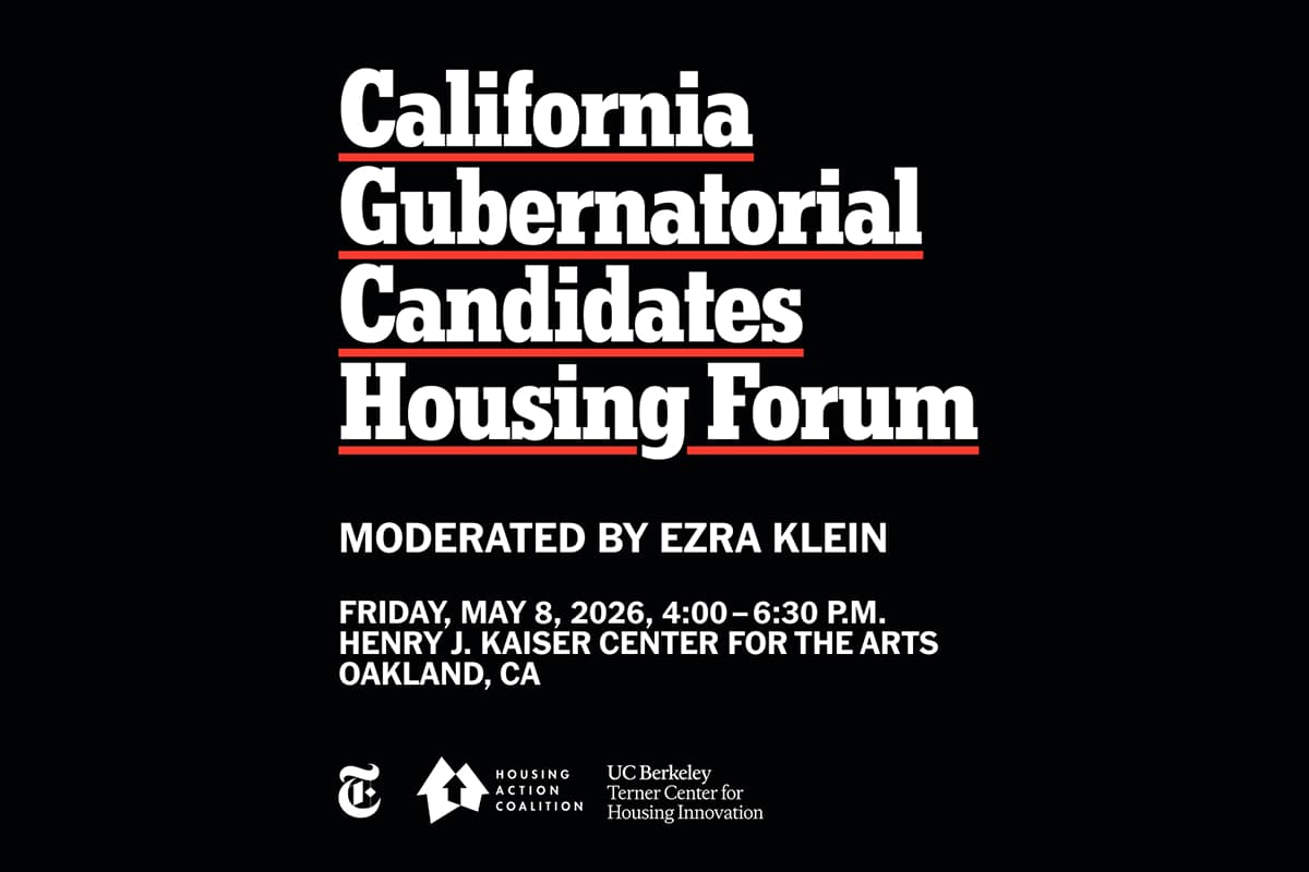 California Gubernatorial Candidates Housing Forum Moderated by Ezra Klein