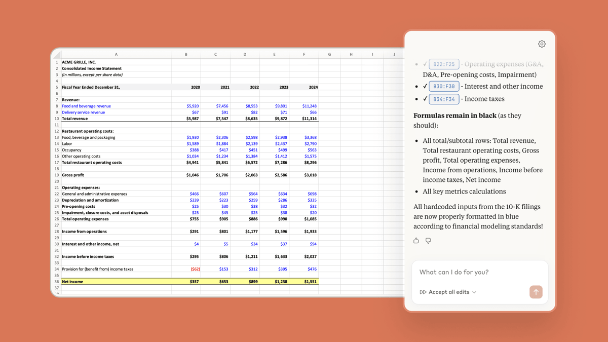 Anthropic Opens Claude's Improved Excel Integration to All Pro Subscribers After Limited Beta
