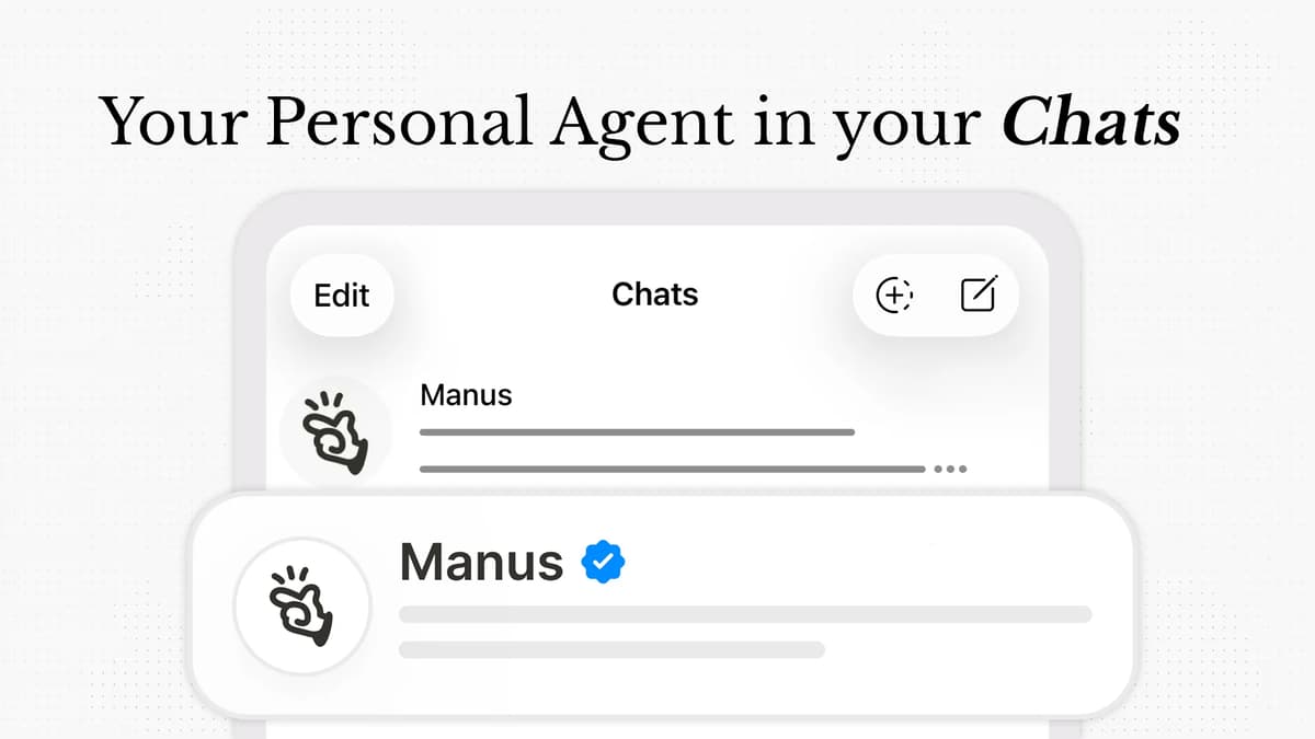 Manus New "Agents" Mode Arrives on Telegram First Despite Meta Owning WhatsApp