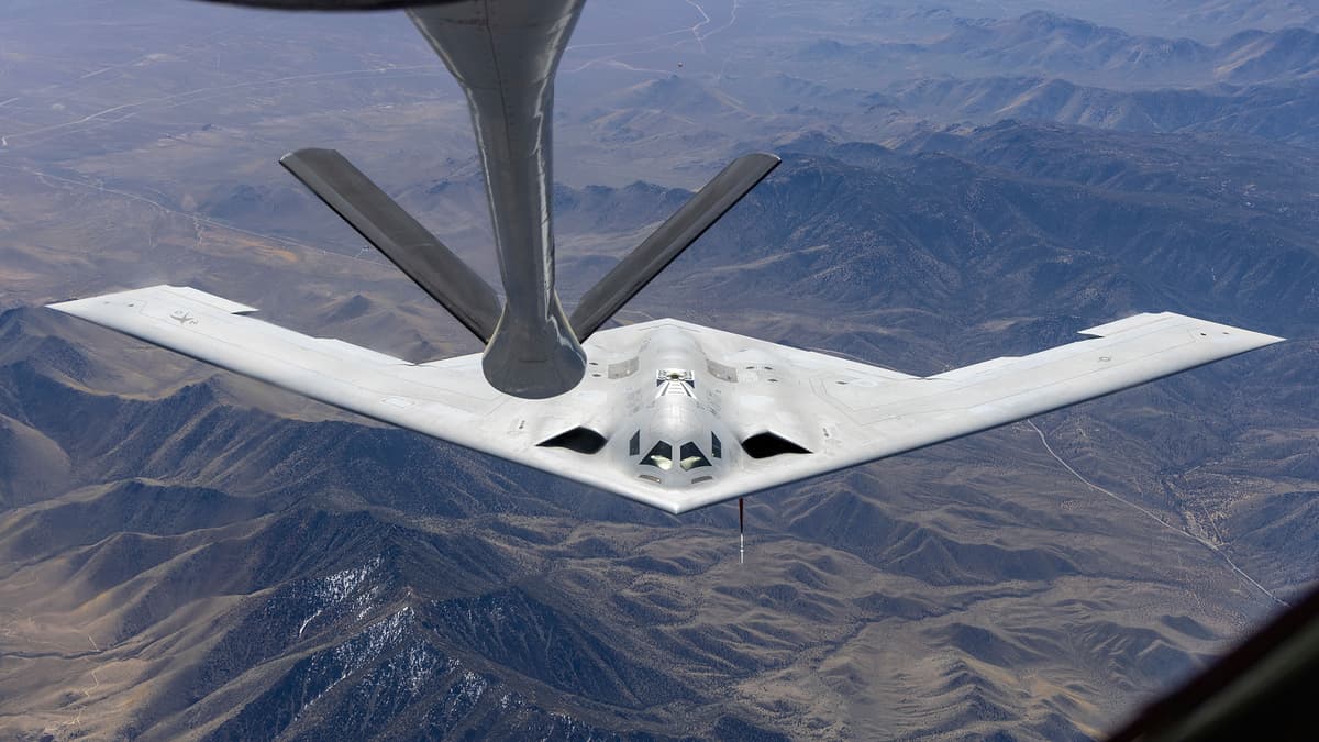 U.S. Air Force Releases First Official Photos Of B-21 Raider During Aerial Refueling Tests