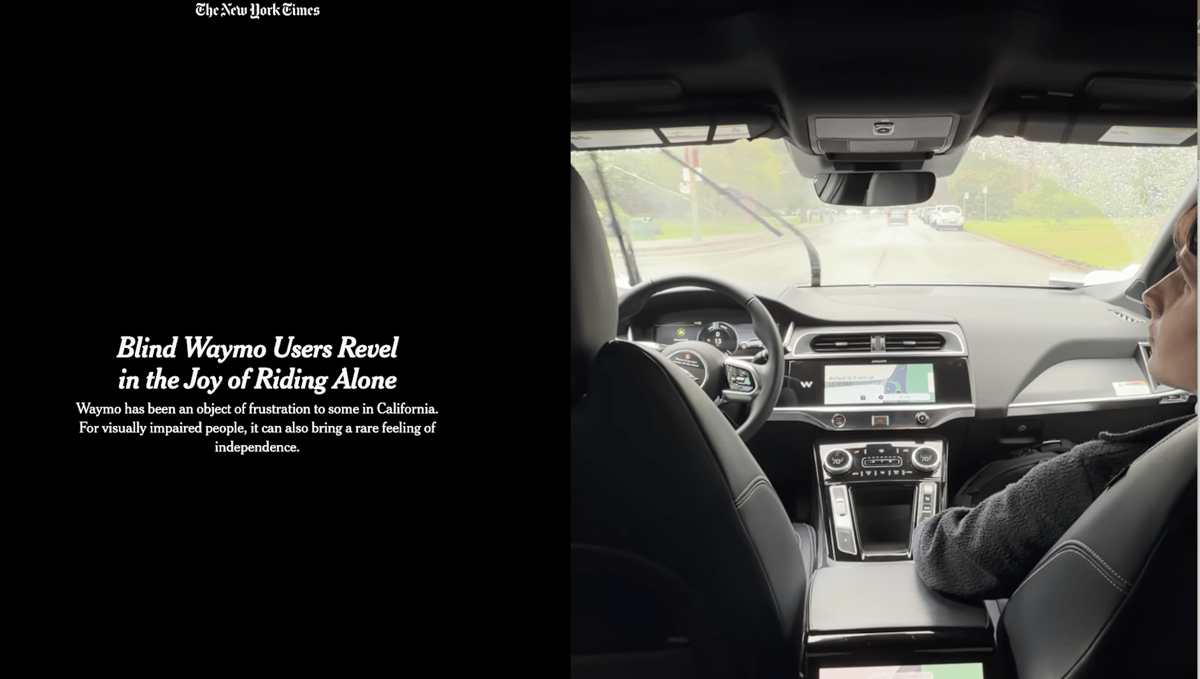 How Waymo Is Helping Visually Impaired People Gain New Independence
