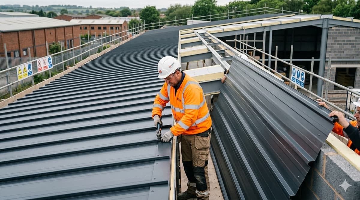 Standing Seam vs Metal Cladding: A Commercial Roofer’s Guide for UK Specifiers