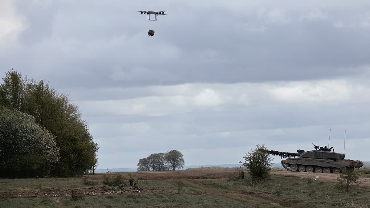 British Army Demonstrates Future Mix of Drones and Armour