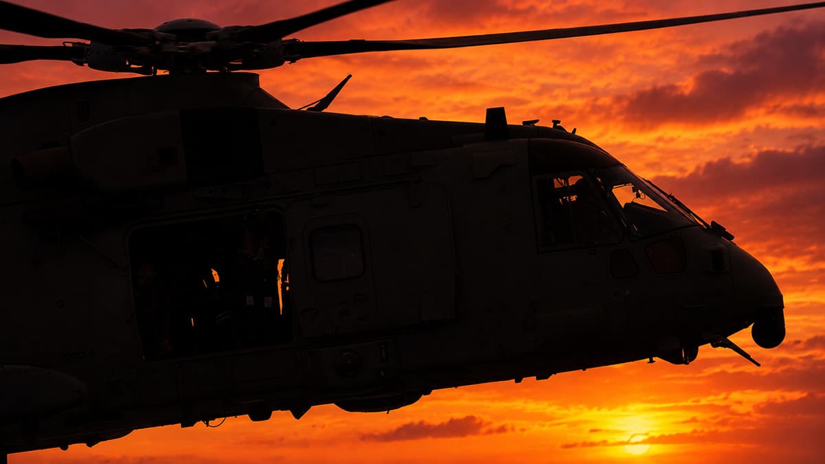 Royal Navy Merlin Helicopter Crashes in Devon