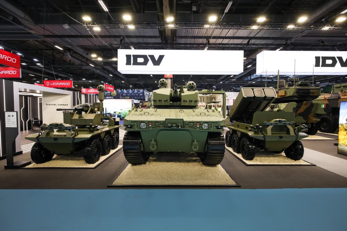 Leonardo’s IDV Unveils Uncrewed Light Tank at Eurosatory