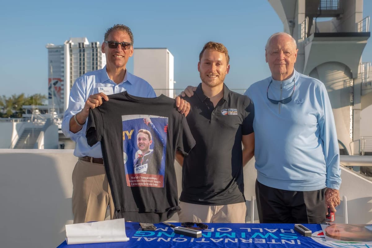 High Dive World Champion James Lichtenstein Signs Sponsorship Deal with International Swimming Hall of Fame