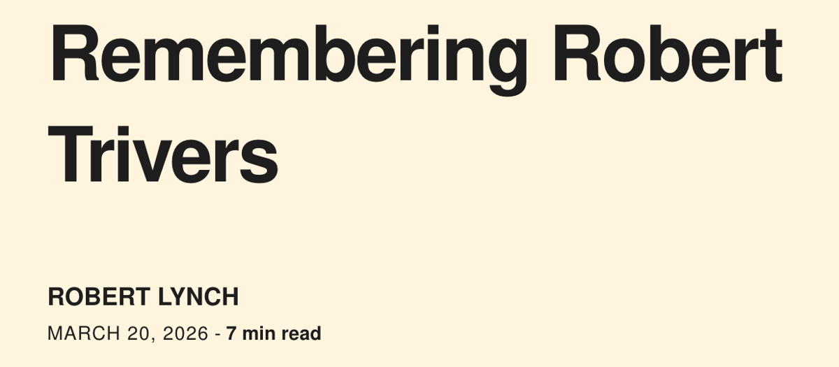 Two “Times” Obituaries for Robert Trivers