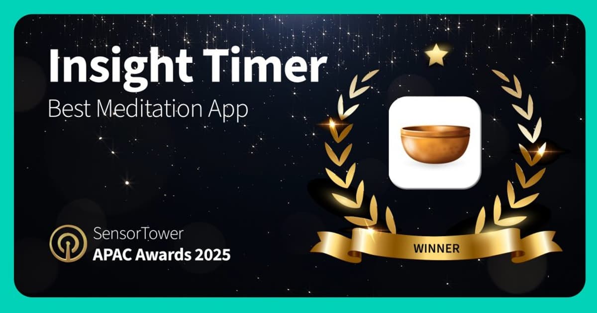 Insight Timer Named Best Meditation App by Sensor Tower APAC Awards 2025
