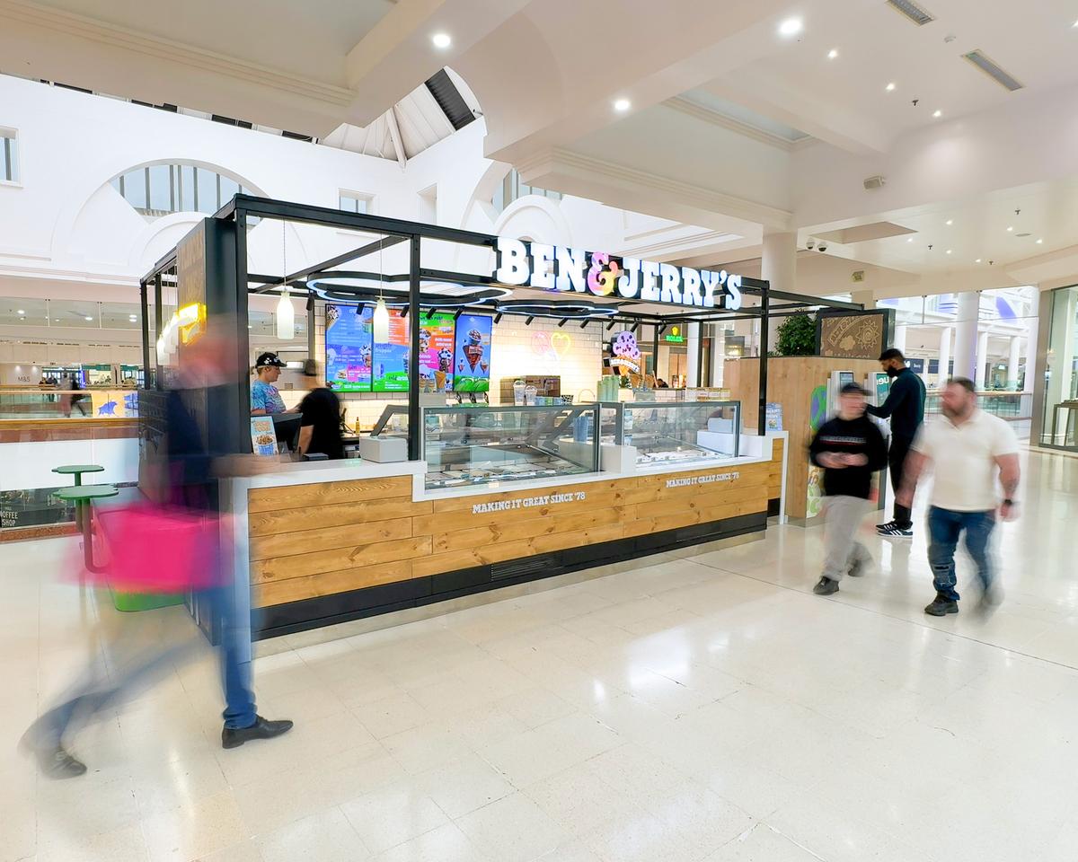 Ben & Jerry’s Opens UK’s First Mall Kiosk at Merry Hill