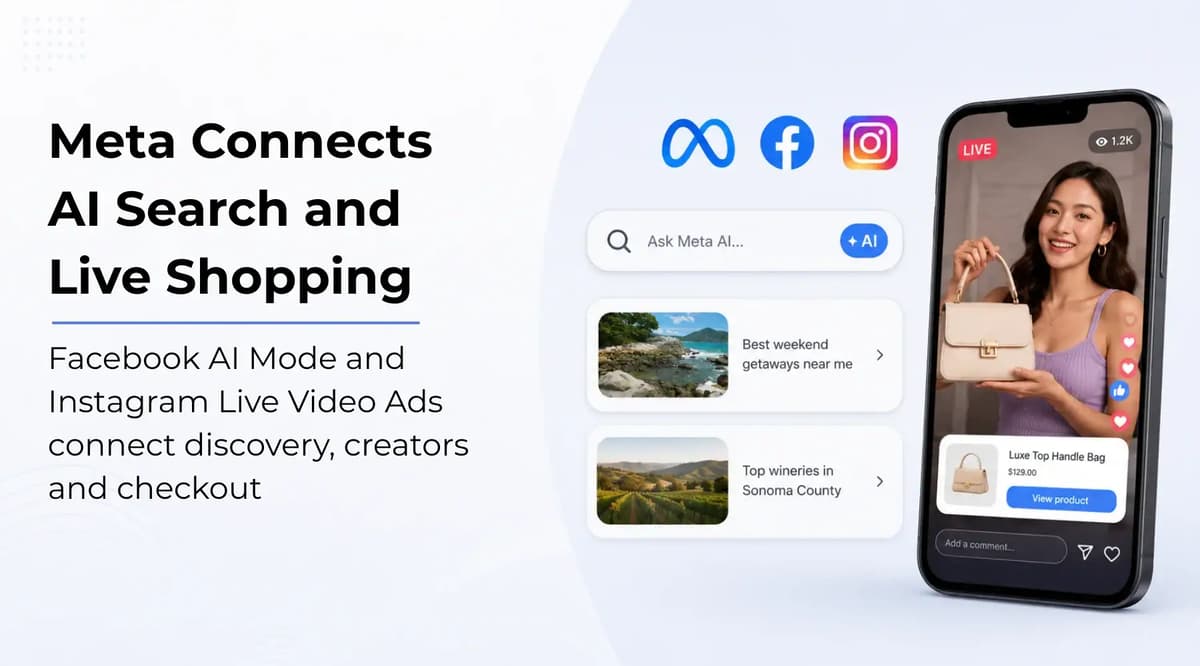 Meta Expands AI Search and Live Commerce Tools Across Facebook and Instagram