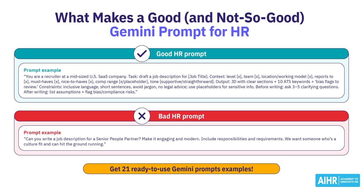 21 Gemini Prompts HR Can Copy and Paste (with Step-by-Step Prompts)