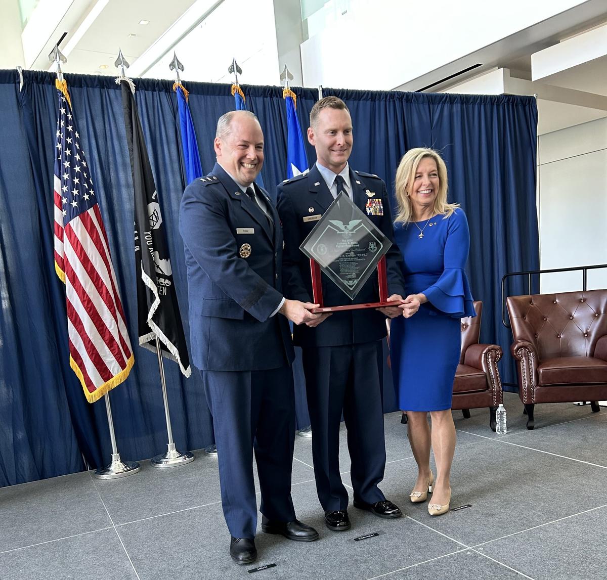 F-16 Pilot Becomes First Air Guardsman to Win Prestigious Shine Award