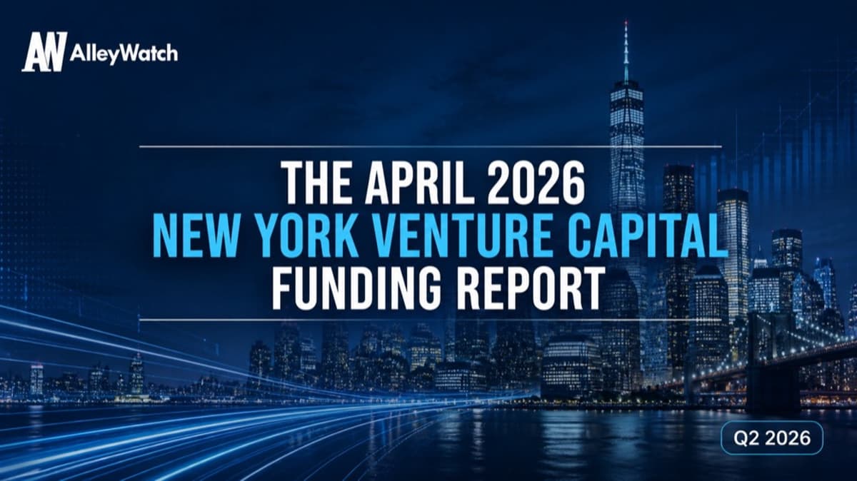 The AlleyWatch April 2026 New York Venture Capital Funding Report