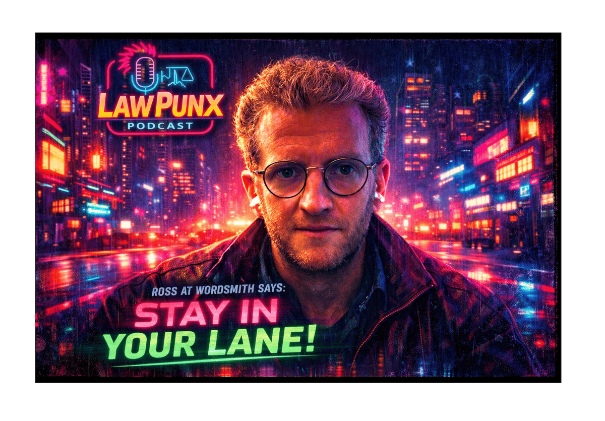 Law Punx – Wordsmith’s Ross Says: Stay in Your Lane!