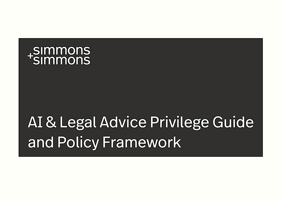 Simmons & Simmons Launches AI + Legal Privilege Guide