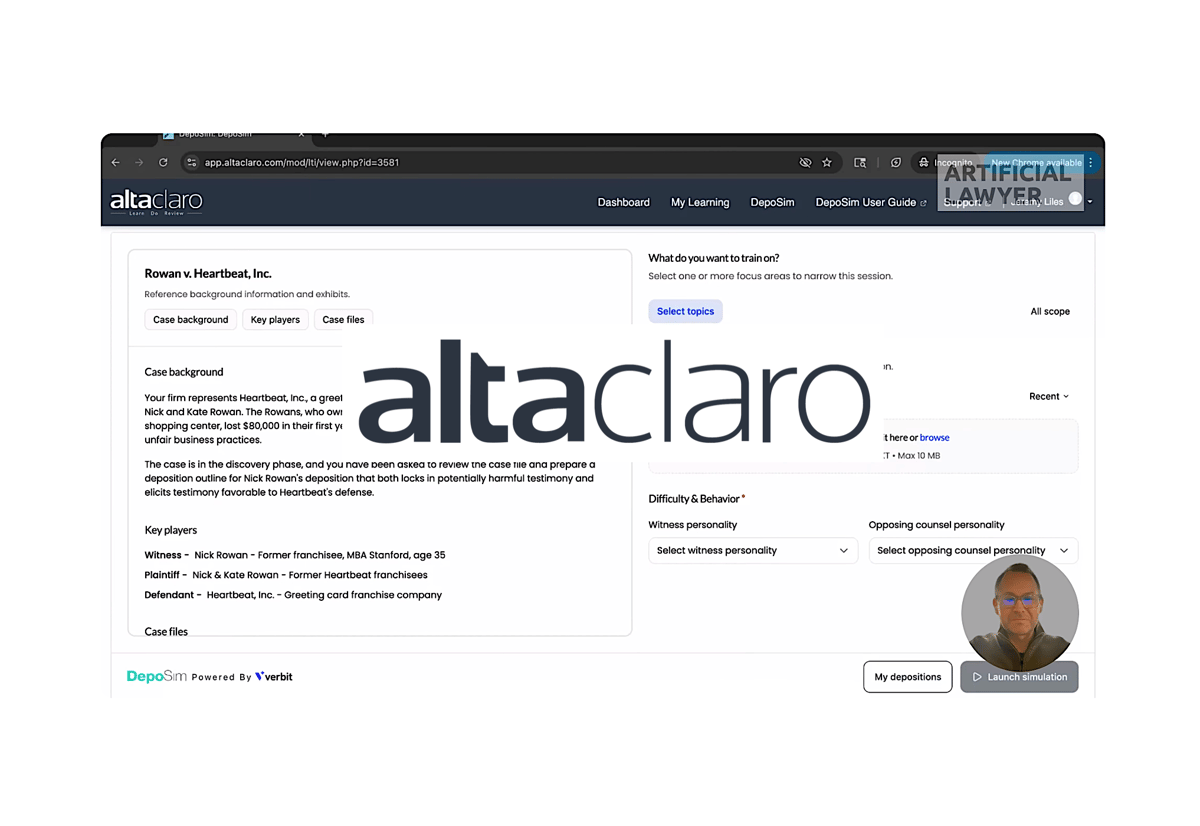 Product Walk Through: DepoSim – AltaClaro