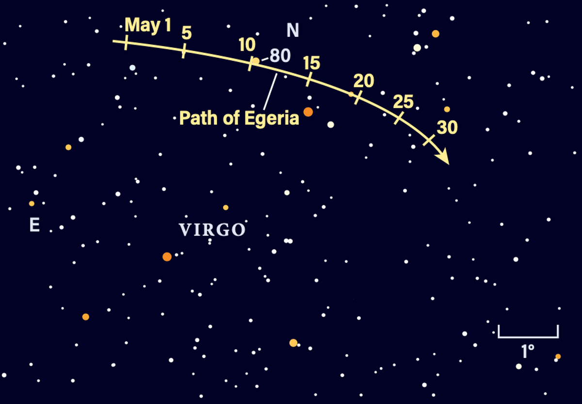 The Sky Today on Tuesday, May 5: Catch Egeria in Motion