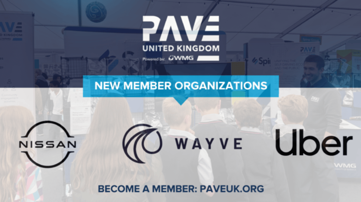 New Companies Join PAVE UK to Promote Self-Driving Education