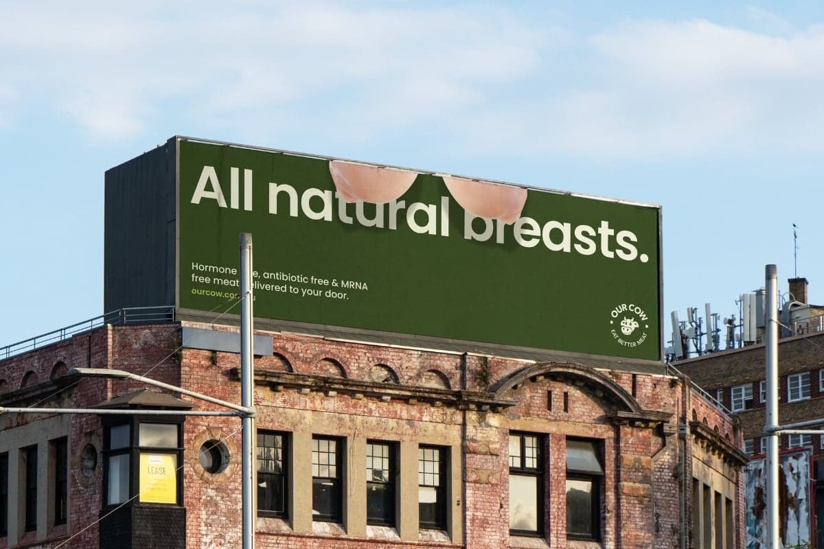 All-Natural Breasts Take Centre Stage Born’s First Work For Paddock-To-Plate Meat Brand Our Cow