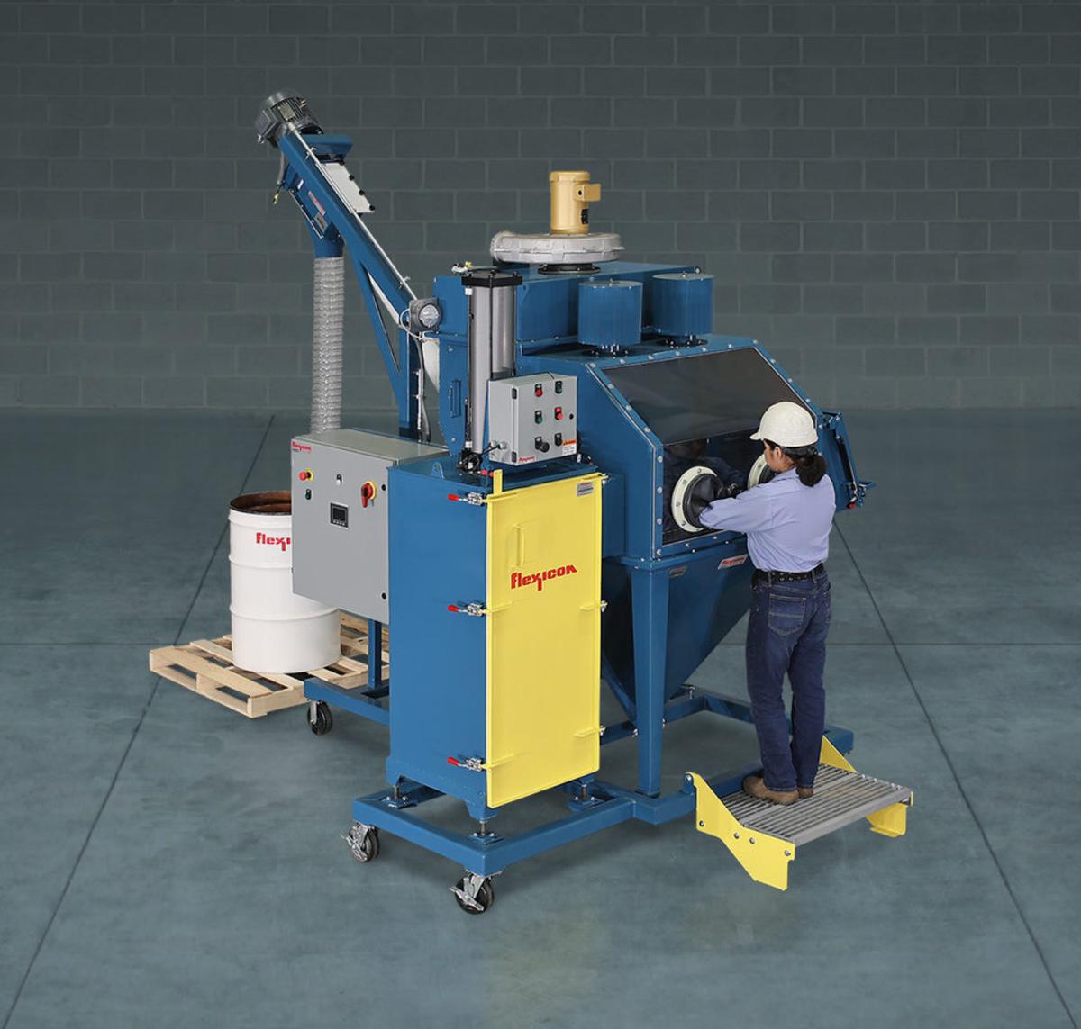 Flexicon Showcases Mobile Bag Dumping Station for Dust-Free Material Transfer