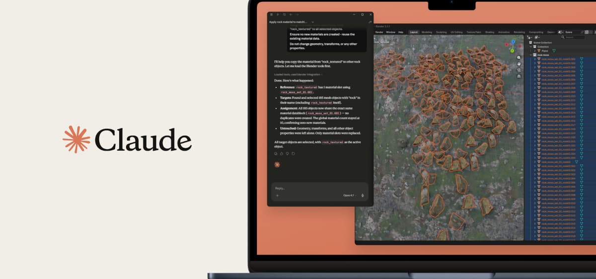 Anthropic Expands Claude Into Animation Pipelines With Blender, Autodesk, Adobe