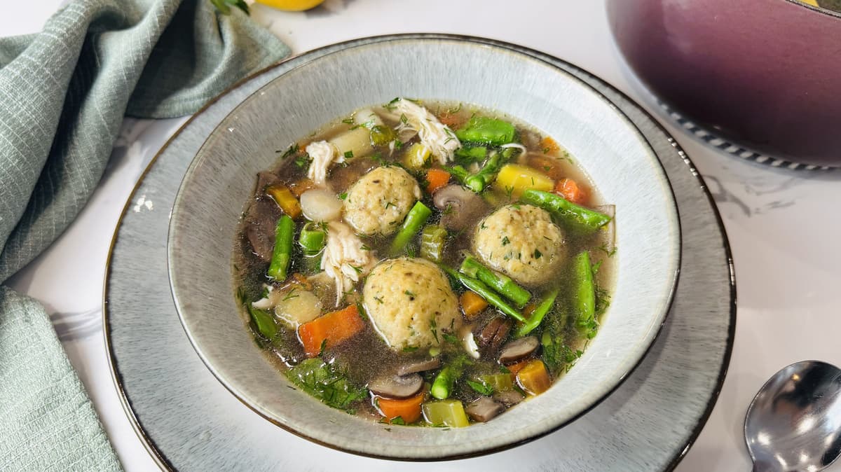 Springtime Chicken Soup With Herbed Matzo Balls For Passover Recipe
