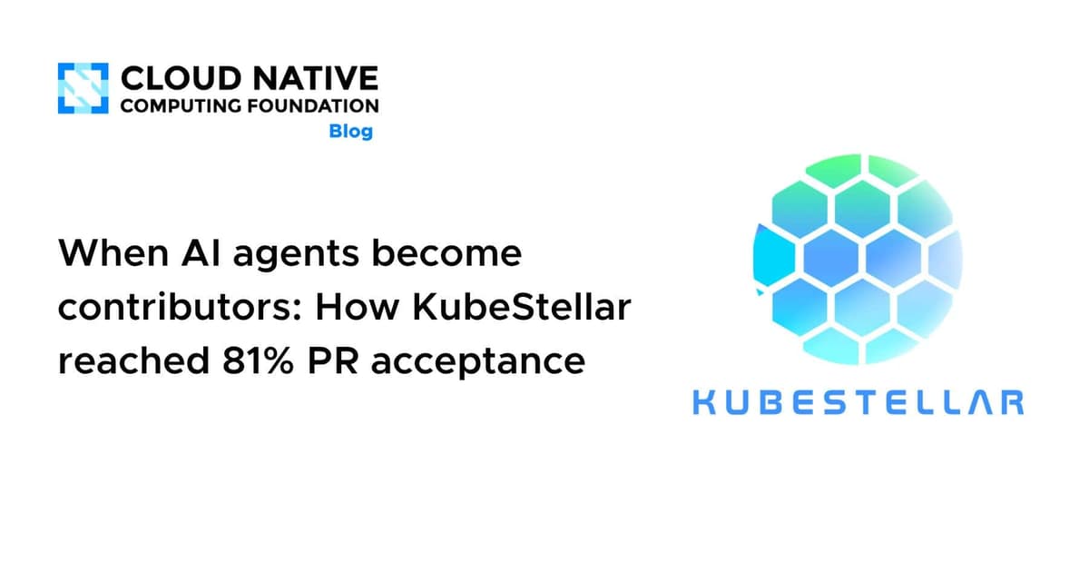 When AI Agents Become Contributors: How KubeStellar Reached 81% PR Acceptance