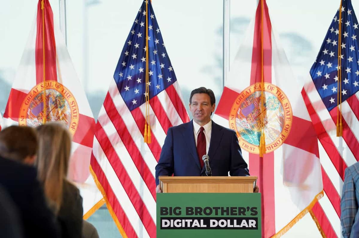 Governor of Florida Criticizes EU Ambition to Issue a CBDC or Digital Euro