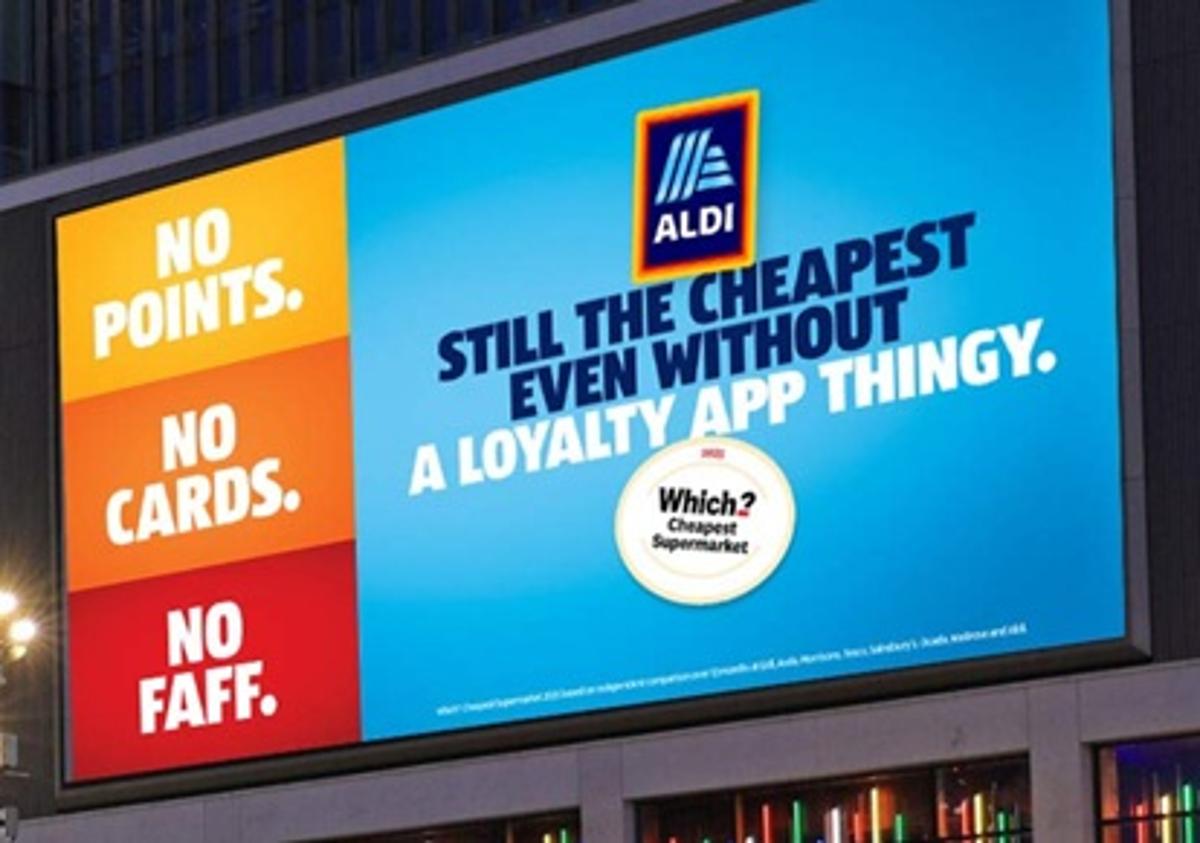 Aldi Pushes Its Low Prices with No Loyalty Scheme ‘Faff’