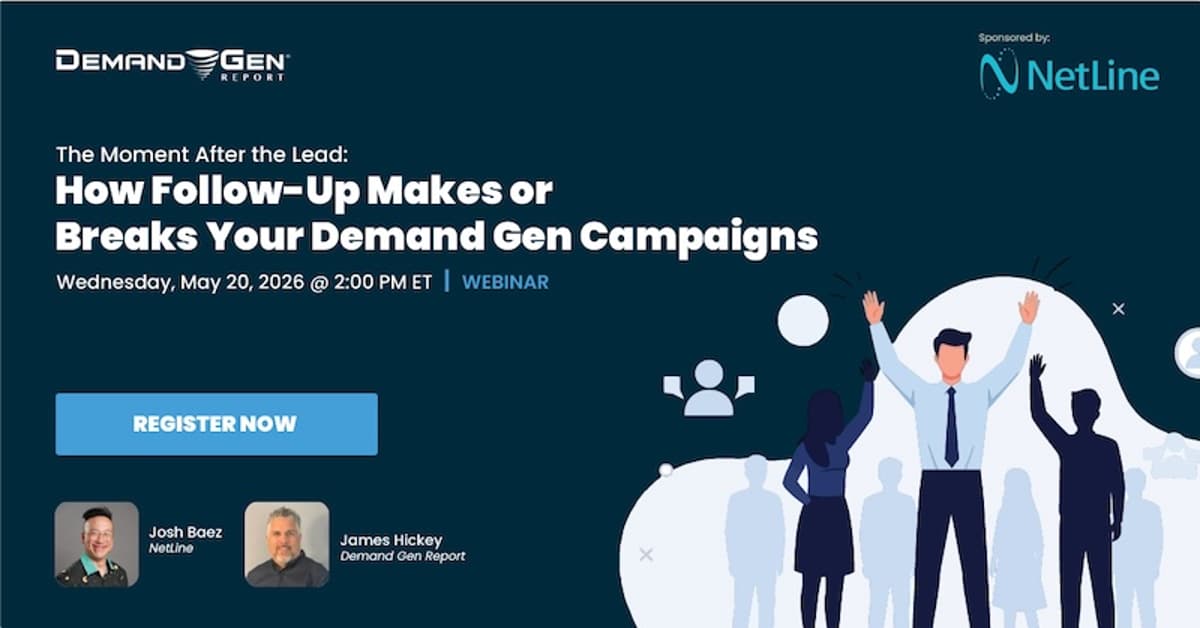Master Lead Follow-Up: Submit Your Webinar Questions for NetLine’s Josh Baez Now