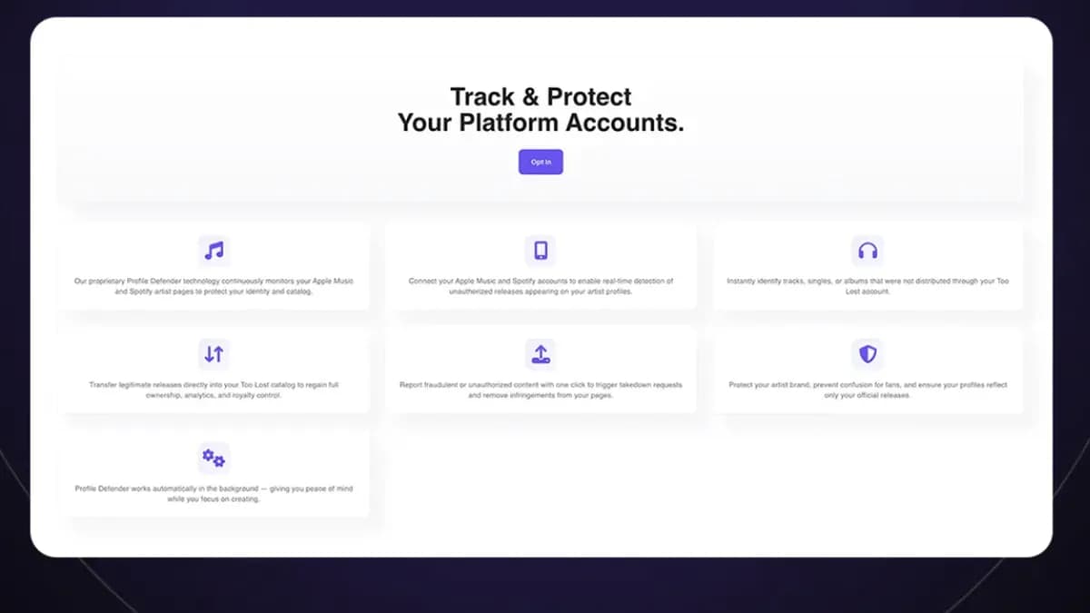 Too Lost Launches Profile Defender to Shield Artists From AI-Driven Fakes