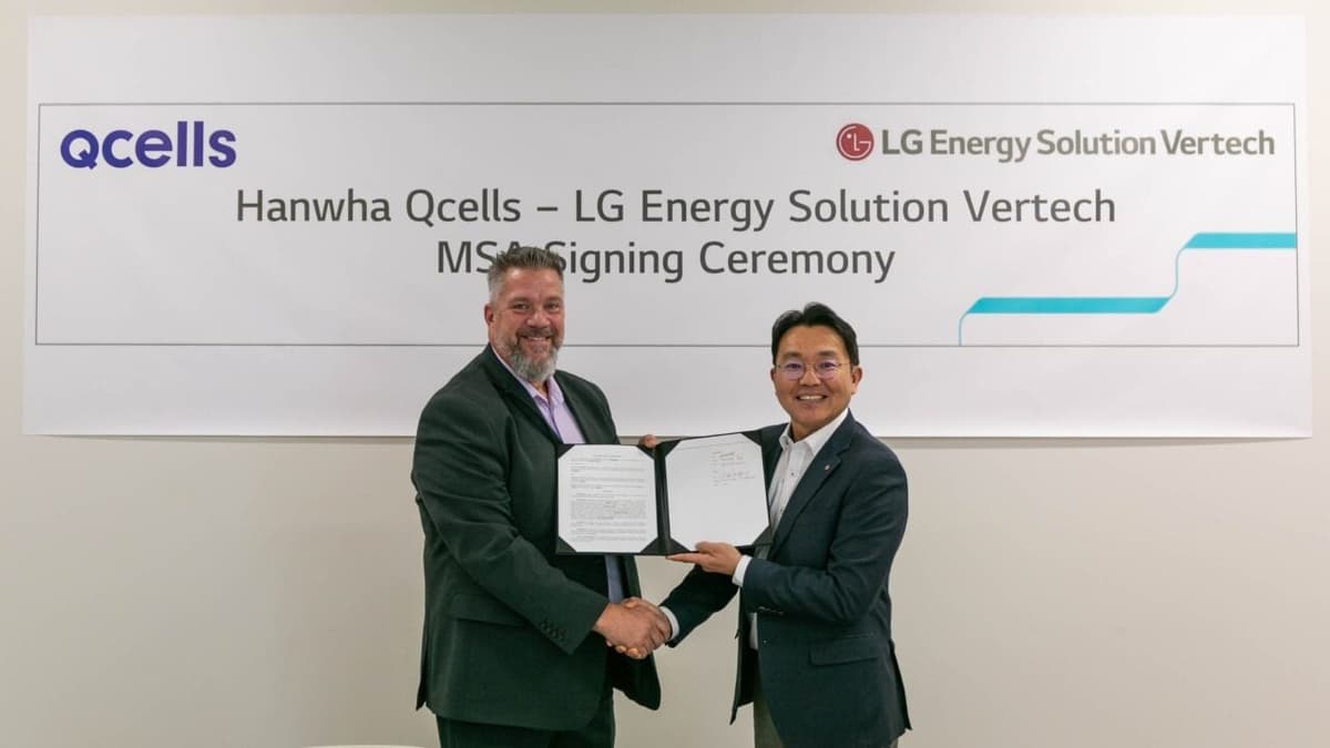 LG Energy Solution Vertech ‘to Deliver 40GWh of US BESS Projects in 2026,’ Signs Qcells EPC Deal