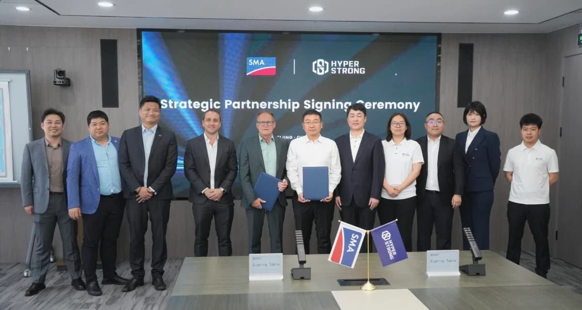 China’s HyperStrong Deepens Ties with European Inverter Manufacturer SMA for Global Utility-Scale BESS Projects