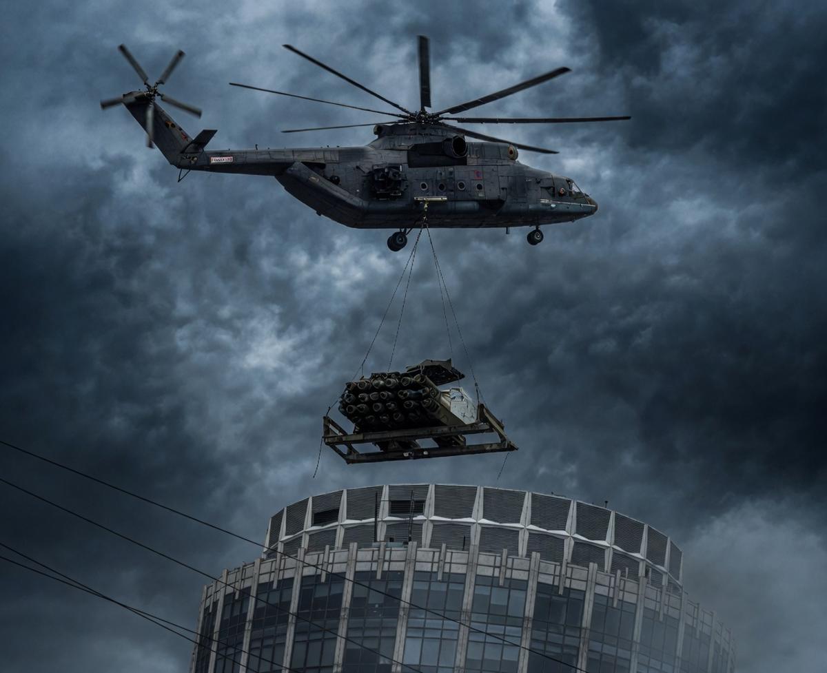 Russian Mi-26 Airlifts Pantsir AD System Onto Moscow Rooftops to Counter Ukrainian Drone Onslaught