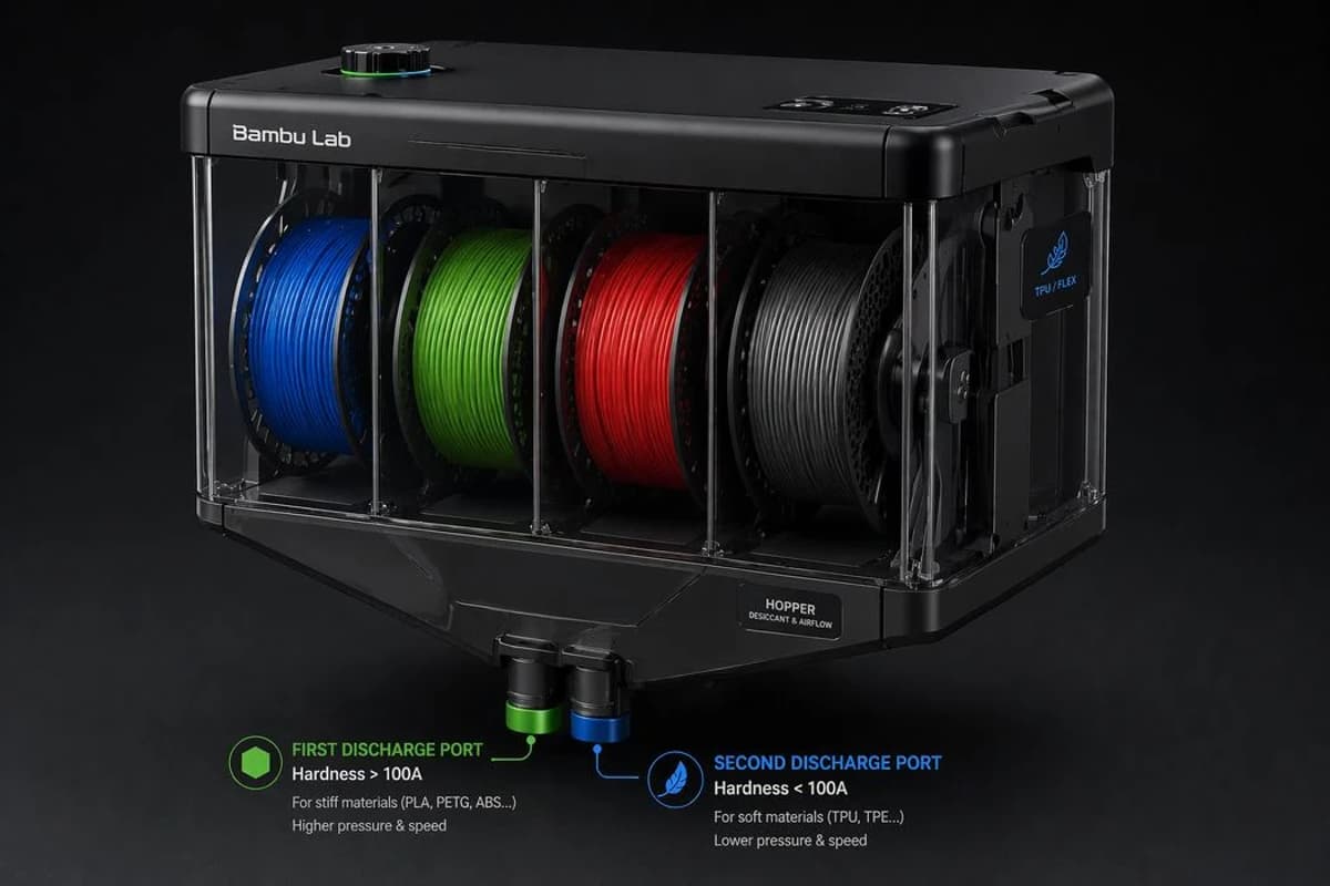 Bambu Lab Patent Points to New Filament Handling System for Flexible TPU Materials