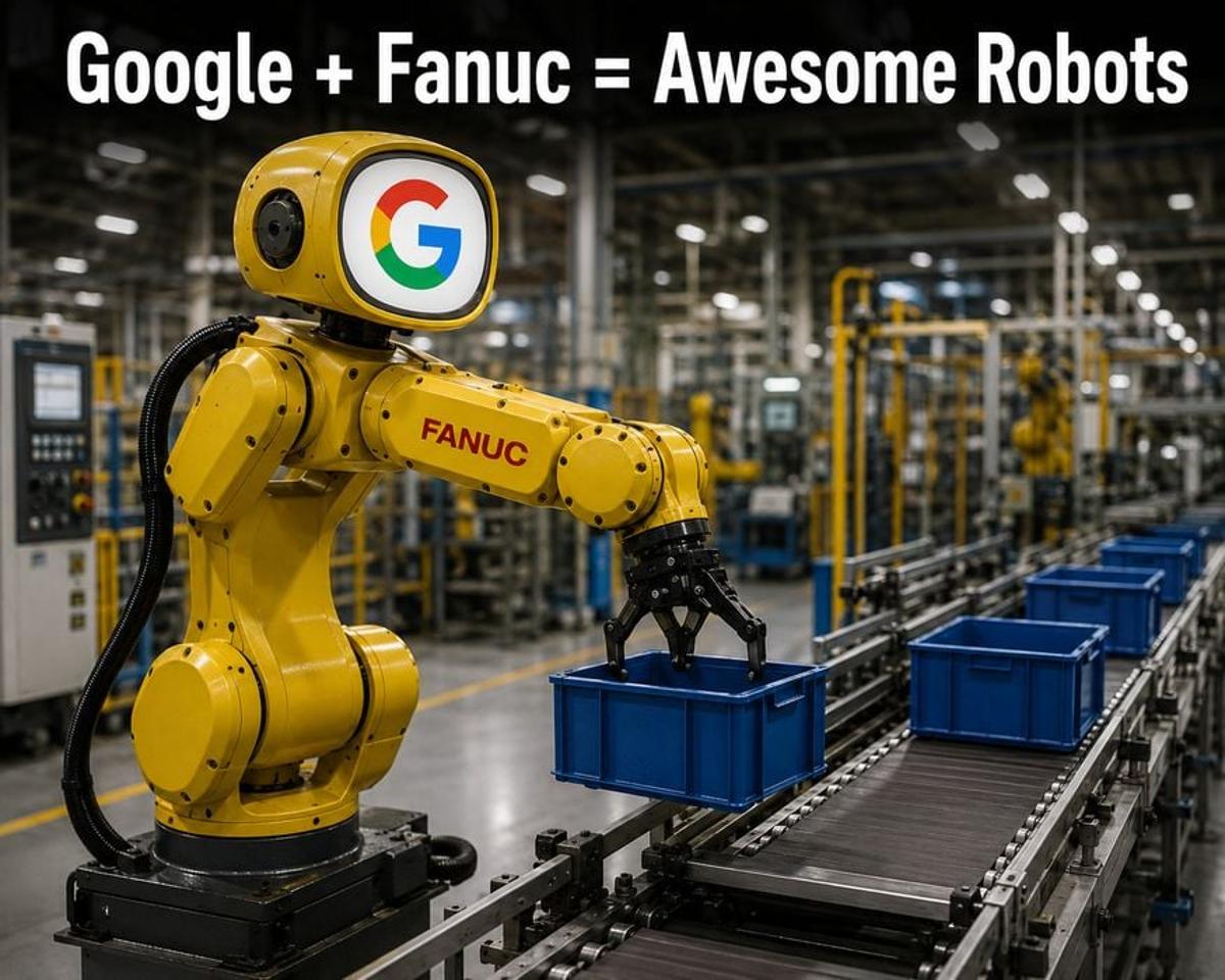 Google and FANUC Want to Build the First Truly Intelligent Factory Robots