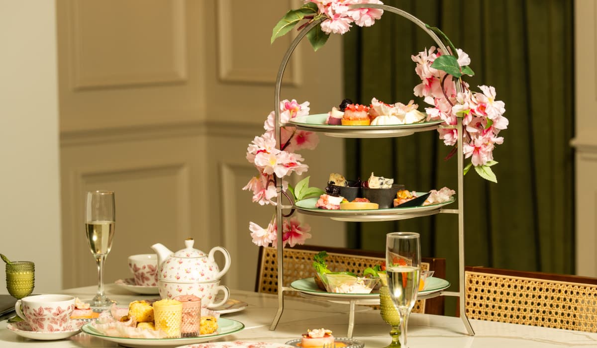Flore Café Celebrates First Anniversary with Cherry Blossom-Themed High Tea