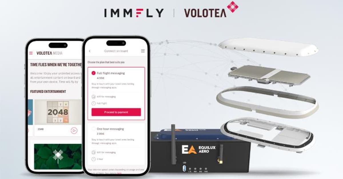 Volotea and Immfly to Launch Next-Gen High-Speed Connectivity for Enhanced Inflight Experience