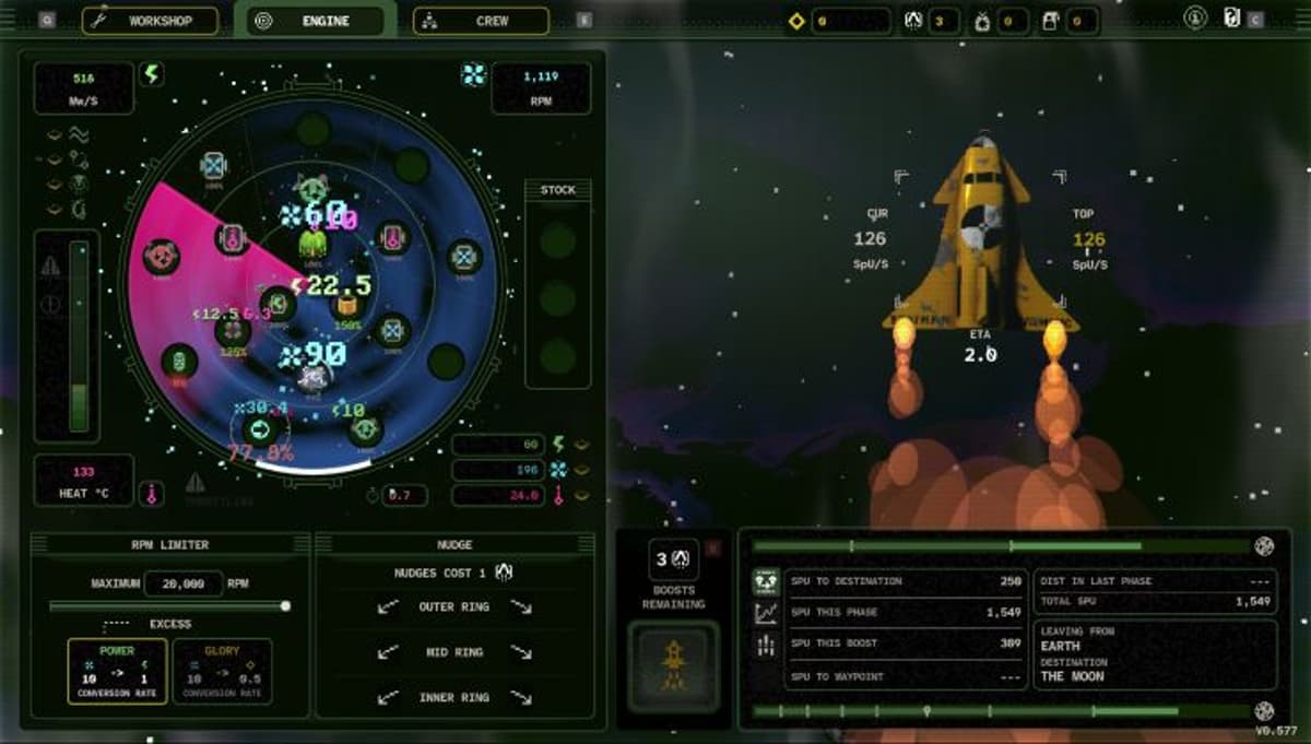 Glory On Pluto Is a Chaotic Roguelite Where You Build the Most Ridiculous Rocket Engine