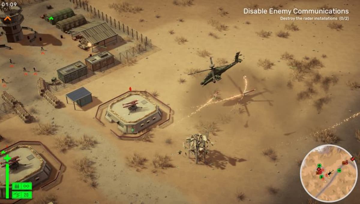 Excellent Helicopter Combat Game Cleared Hot Is Getting a "Native Steam Deck Build"