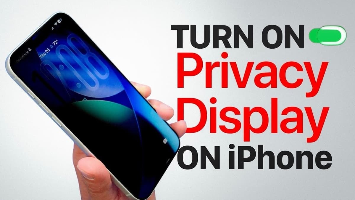 How to Get the Samsung S26 “Privacy Display” Effect on the iPhone