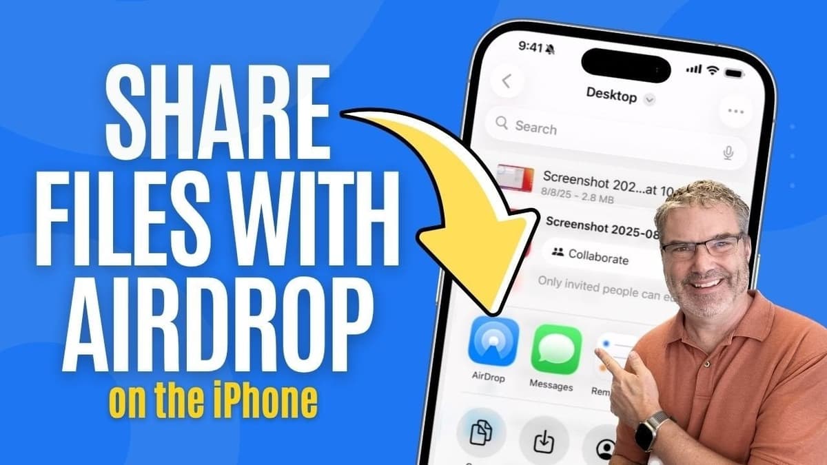 Why You Should Change Your iPhone’s AirDrop Settings in Public Spaces