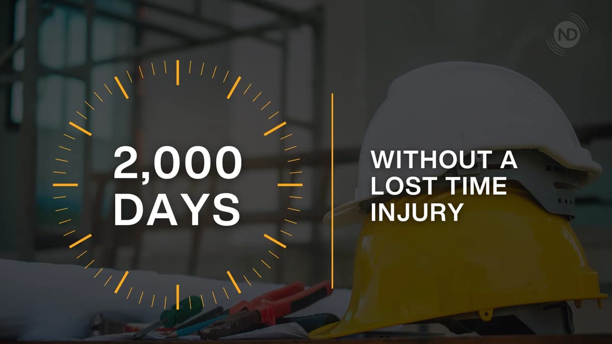 Nomad Digital Surpasses 2,000 Days without Lost Time Injury Milestone