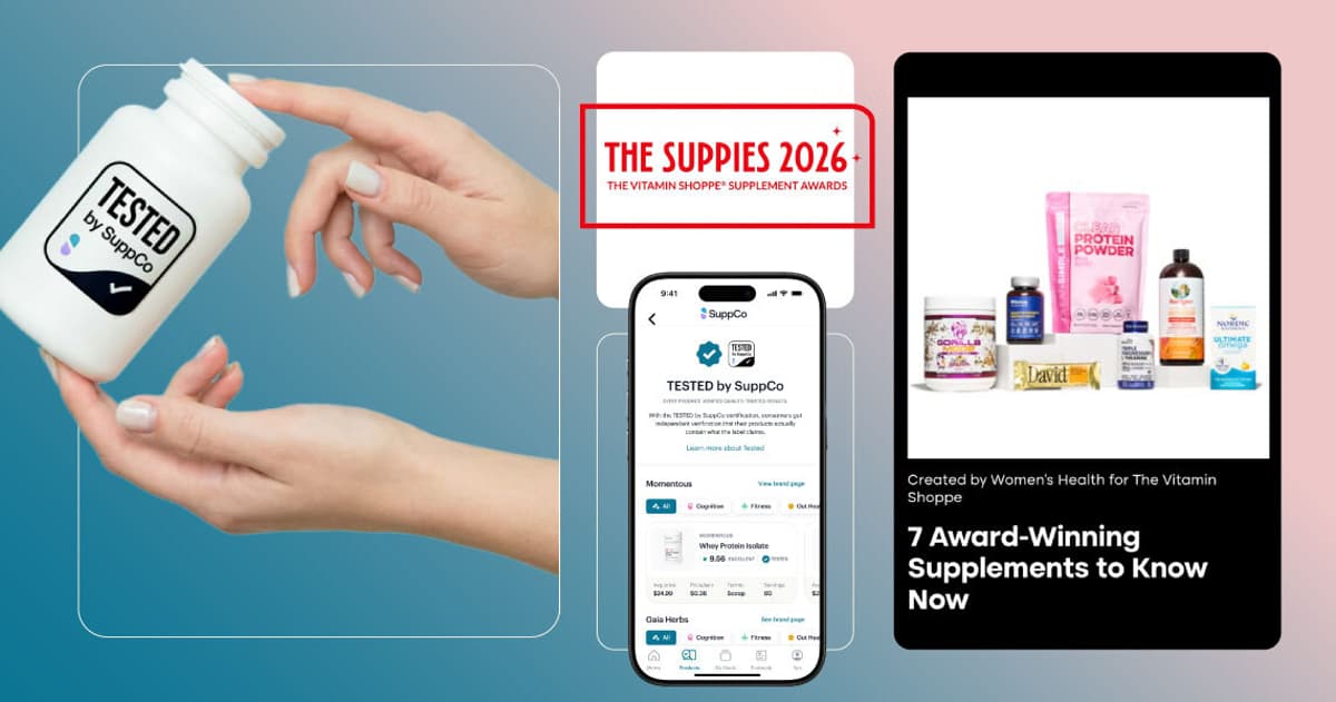 Vitamin Shoppe Debuts ‘Suppie Awards’ and SuppCo Unveils Certification Program as Third-Party Validation Drives Category Growth, Plus News