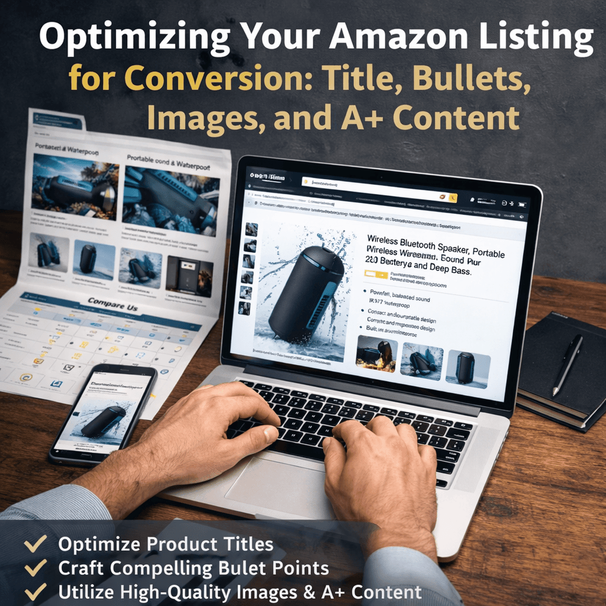 Optimizing Your Amazon Listing for Conversion: Title, Bullets, Images, and A+ Content